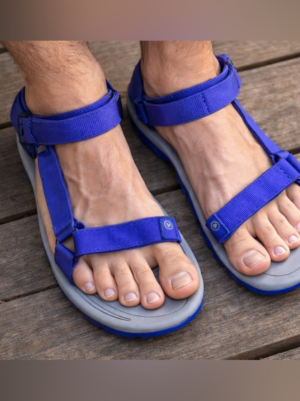 Atika Gray Blue Outdoor Open Toe Sandal Arch Support Hiking Men's Size 11 44